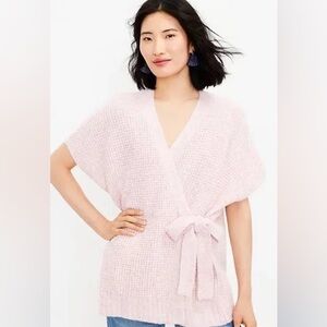 NWT LOFT Space-dye Belted Sweater Wrap
